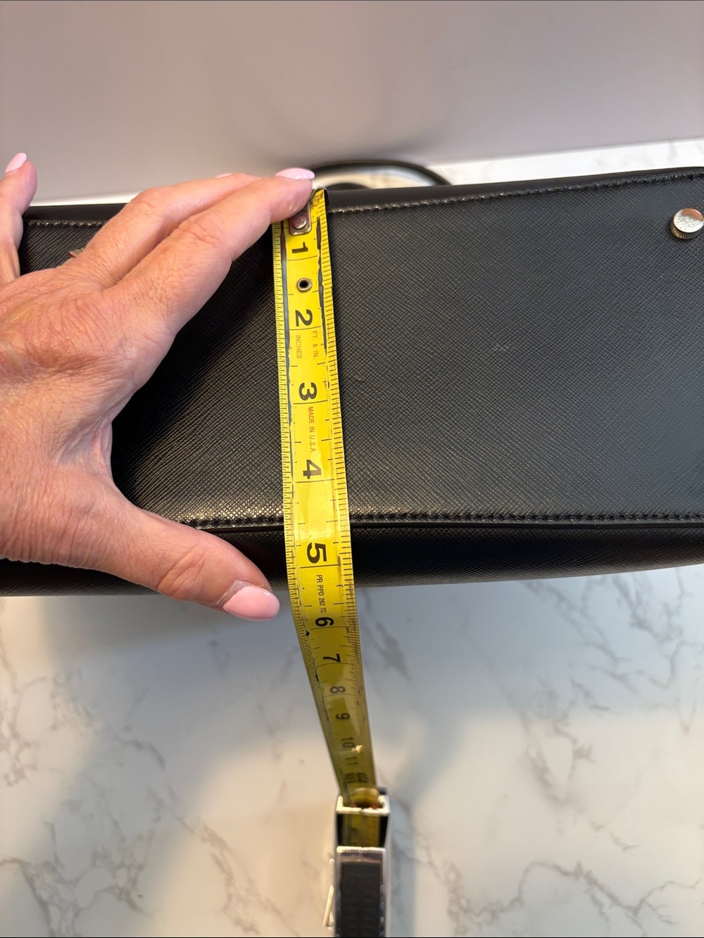 kate spade Black Leather purse bag  “booked large work tote bag” style Pxr00332 - Picture 12 of 15